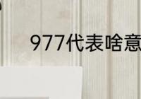 977代表啥意思　997什么含义