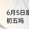 6月5日是什么节日　六月五号是六月初五吗