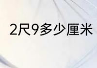 2尺9多少厘米　2尺9等于多少厘米