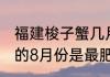 福建梭子蟹几月份最肥 梭子蟹在每年的8月份是最肥对吗