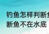 钓鱼怎样判断鱼不在水底 钓鱼如何判断鱼不在水底