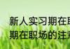 新人实习期在职场注意什么 新人实习期在职场的注意事项介绍