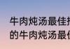 牛肉炖汤最佳搭配不放配料 不放配料的牛肉炖汤最佳搭配