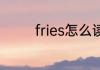 fries怎么读 fries英文解释