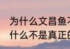 为什么文昌鱼不是真正的鱼 文昌鱼为什么不是真正的鱼