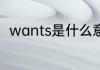 wants是什么意思 wants英文解释