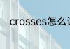 crosses怎么读 crosses英文解释