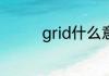 grid什么意思 grid的解释